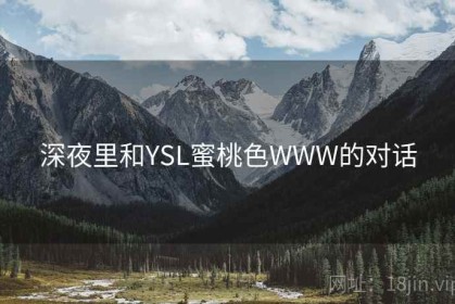 深夜里和YSL蜜桃色WWW的对话