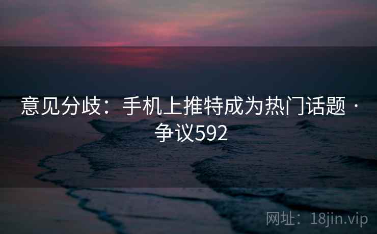 意见分歧：手机上推特成为热门话题 · 争议592