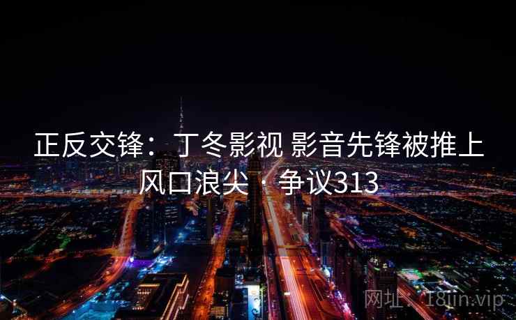 正反交锋：丁冬影视 影音先锋被推上风口浪尖 · 争议313